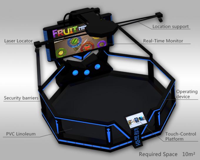 equipo permanente del simulador del movimiento de la realidad virtual del videojuego de HTC Vive 9D de la plataforma de espacio de 9D Vr 1