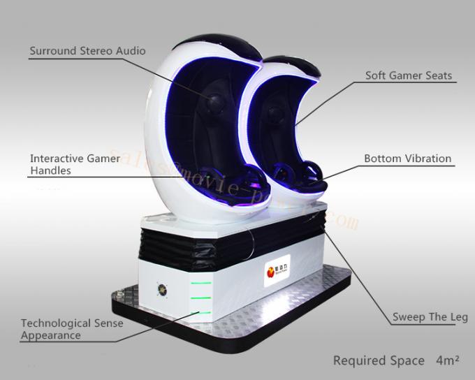 Fácil actúe el simulador interactivo de la realidad virtual del cine 9D de 9D VR para Game Center 1