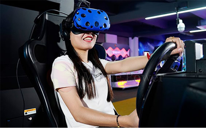 Simulador de conducción 9d Vr Máquina de juegos Simulador de carreras de coches Vr Equipo para el parque temático de realidad virtual 1