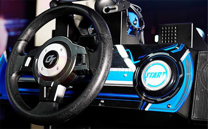 Simulador de conducción 9d Vr Máquina de juegos Simulador de carreras de coches Vr Equipo para el parque temático de realidad virtual 5