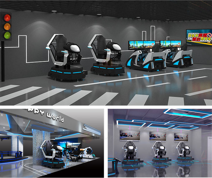 Gane el paseo del simulador del dinero que compite con 9D VR en la plataforma del movimiento del sistema de conducción de Seat del juego de Aracde del coche F1 0